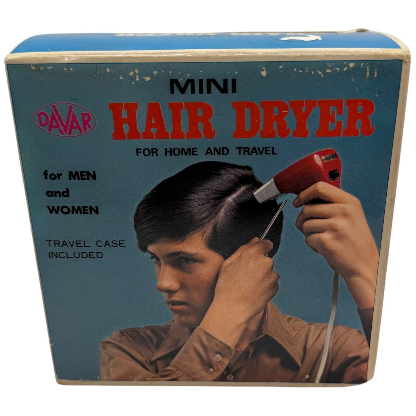 Davar Mini Hair Dryer Model 1345 For Home Travel Compact Lightweight Heated