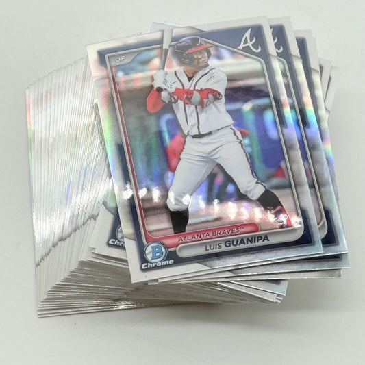 2024 Bowman Chrome Draft #BDC5 Luis Guanipa Rookie RC Card Lot of 53 Cards