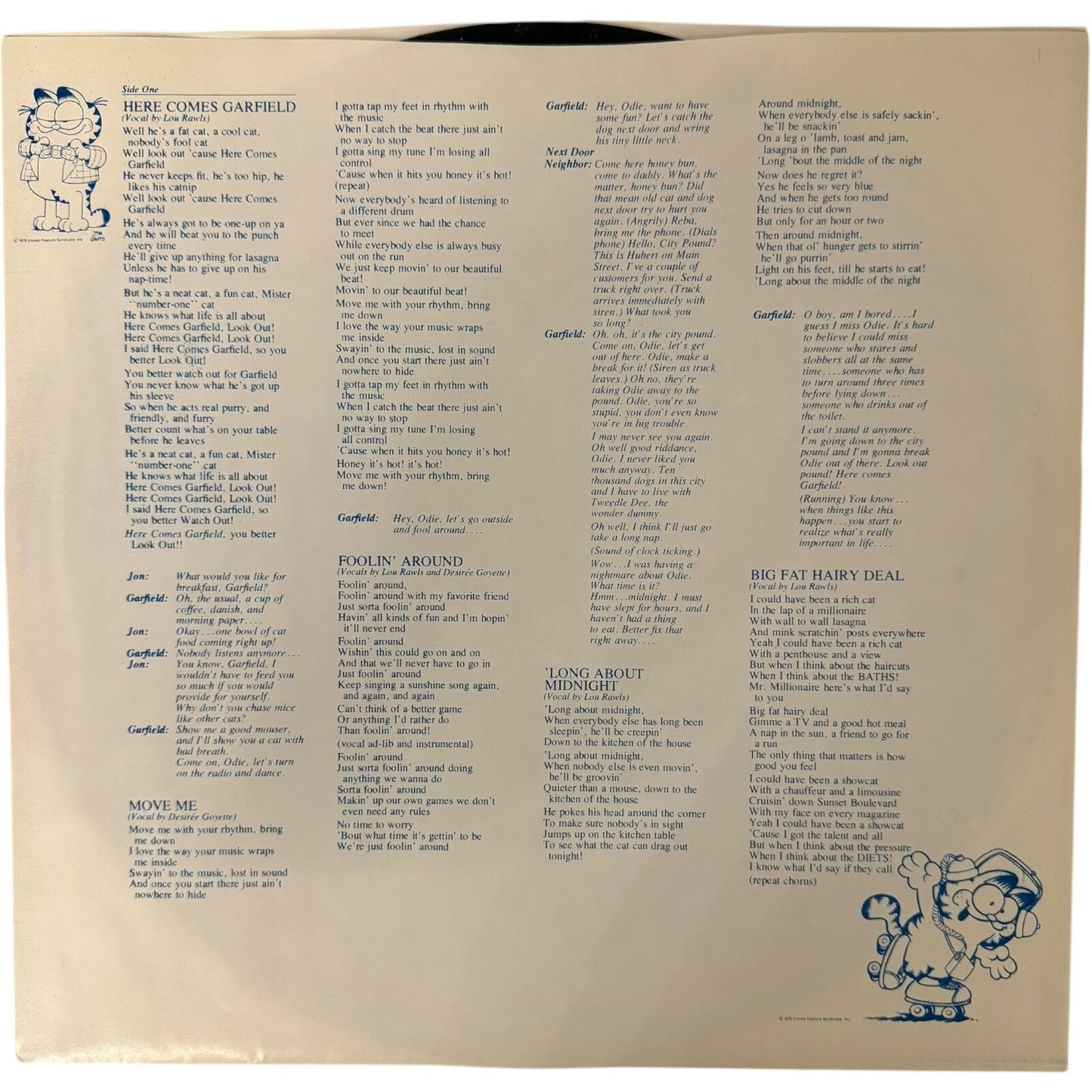 Here Comes Garfield CBS TV Special Soundtrack [1982] Vinyl Record - Used