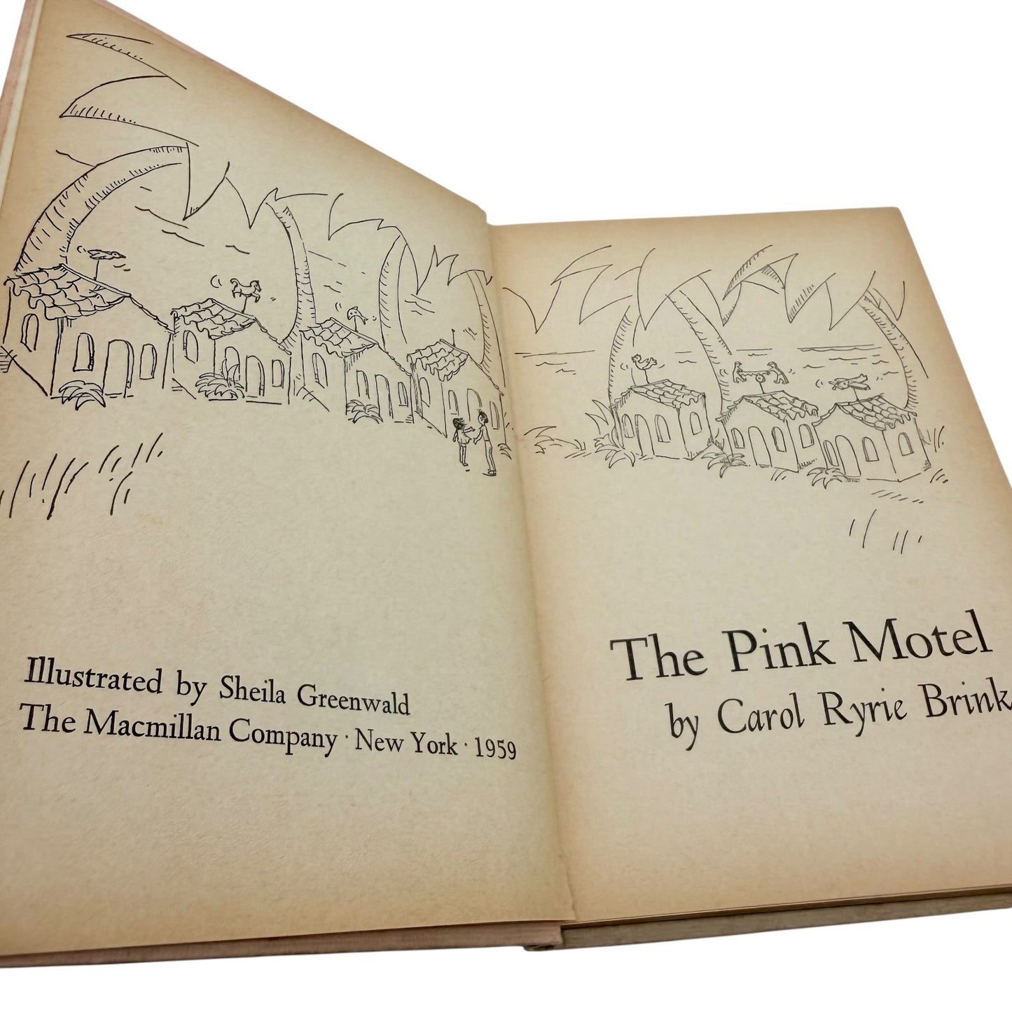 The Pink Motel Childrens Book Carol Ryrie Brink Weekly Reader 1960
