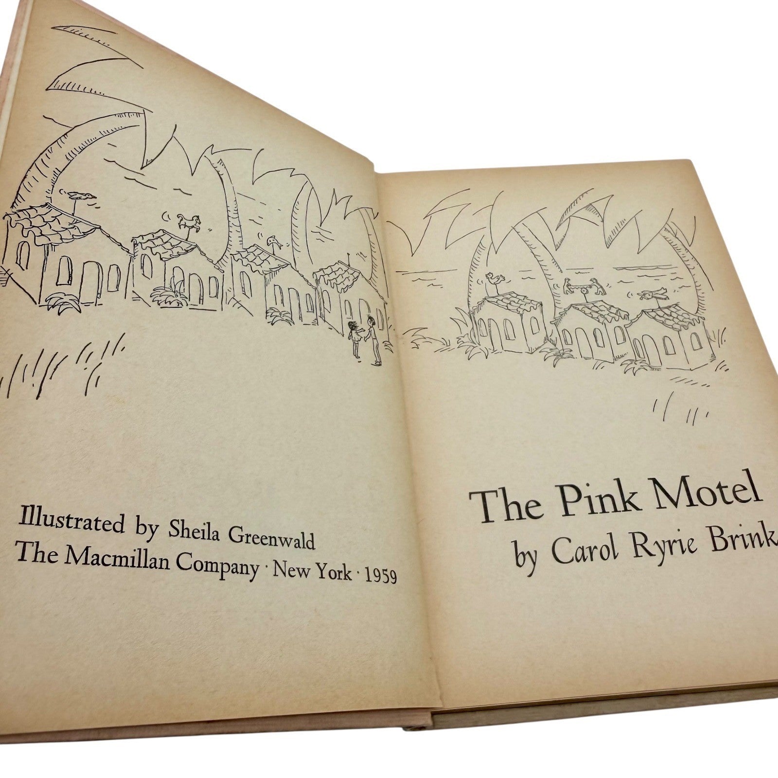 The Pink Motel Childrens Book Carol Ryrie Brink Weekly Reader 1960