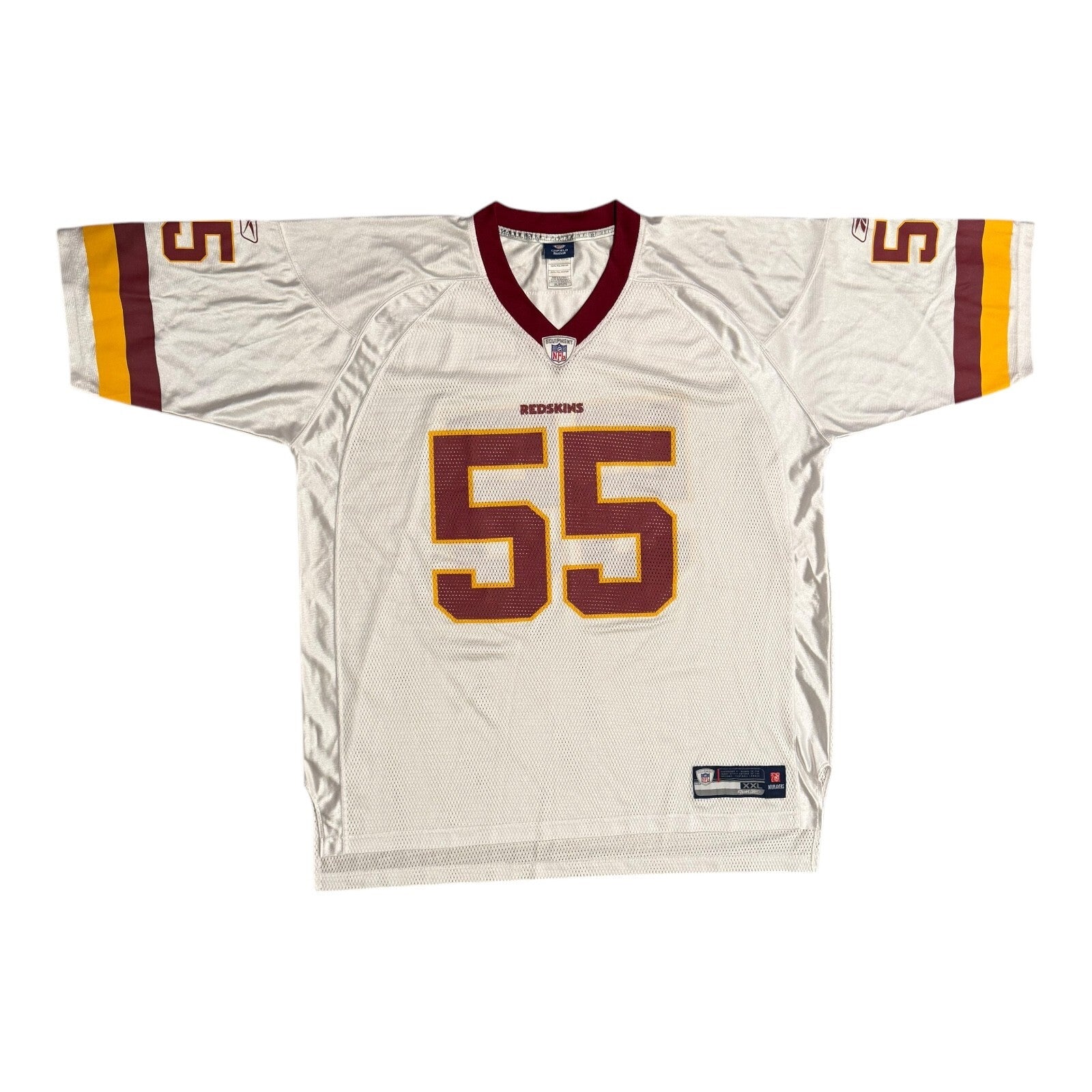 Reebok NFL Jersey Washington Redskins Jason Taylor #55 White Men’s Size 2XL