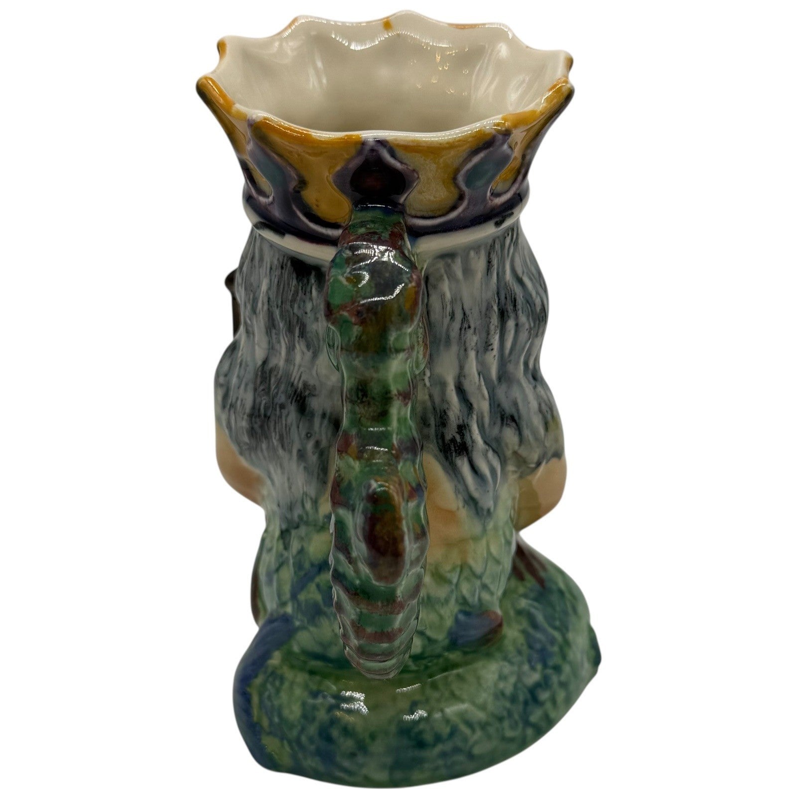 Shorter England Neptune King Triton Pitcher Jug Mariner King Seashorse Handle