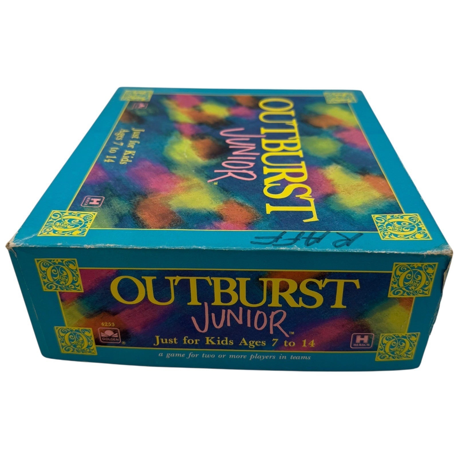 Vintage 1989 Outburst Junior Board Game Hersch and Company Ages 7 to 14 4253