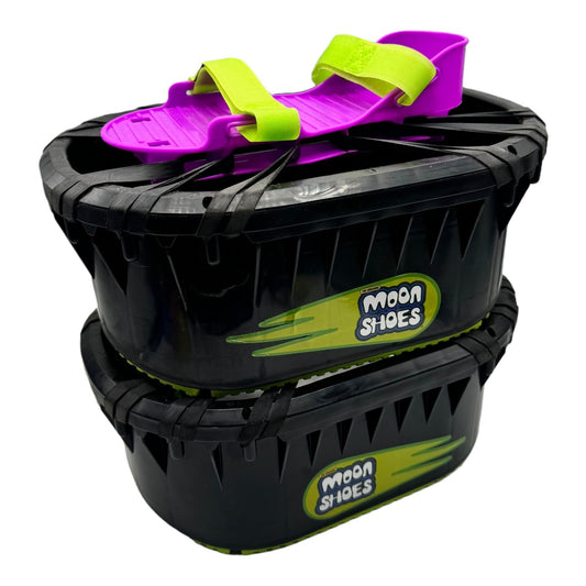 Vintage 90s Big Time Toy Moon Shoes Nickelodeon One Size Adjustable W/ Bands