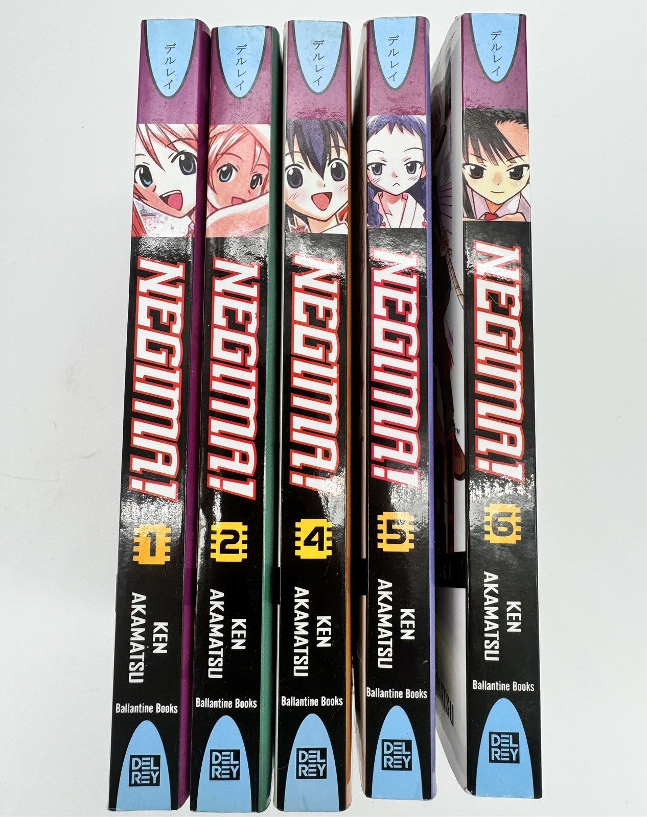Negima! Manga Volumes 1 2 4 5 6 - Del Rey - Ken Akamatsu Lot Set