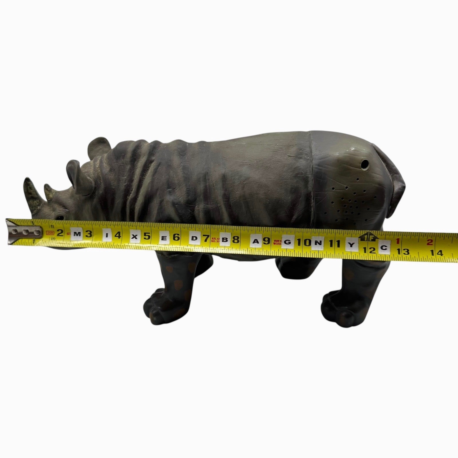 Vintage 1999 Wow Wee Rhinoceros Electronic Toy Rare Realistic Safari Rhino Gray