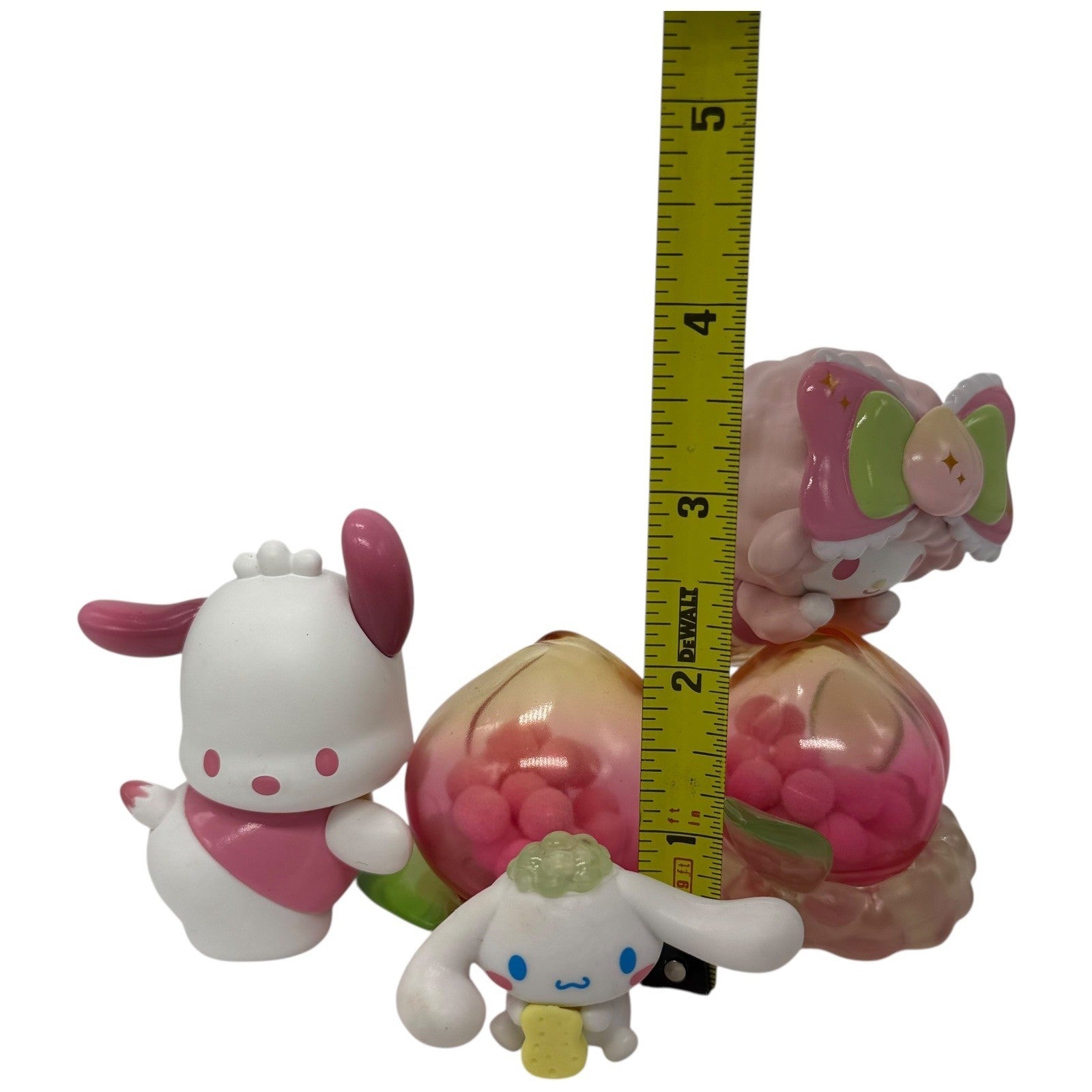 Sanrio Vitality Peach Paradise Figures Lot My Melody Kuromi Cinnamoroll Bundle