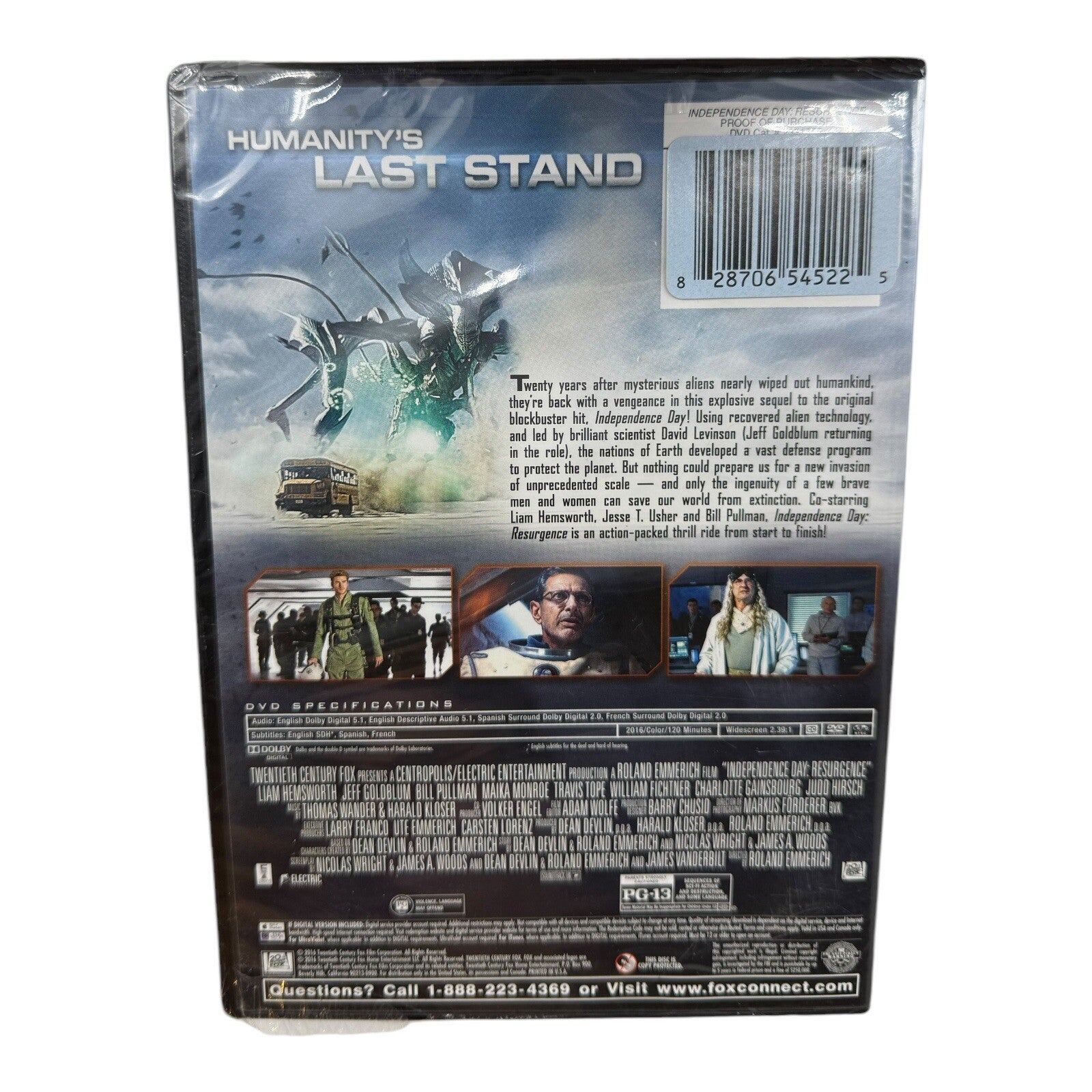 Independence Day Resurgence (DVD, Used) - Sci-Fi Action Movie