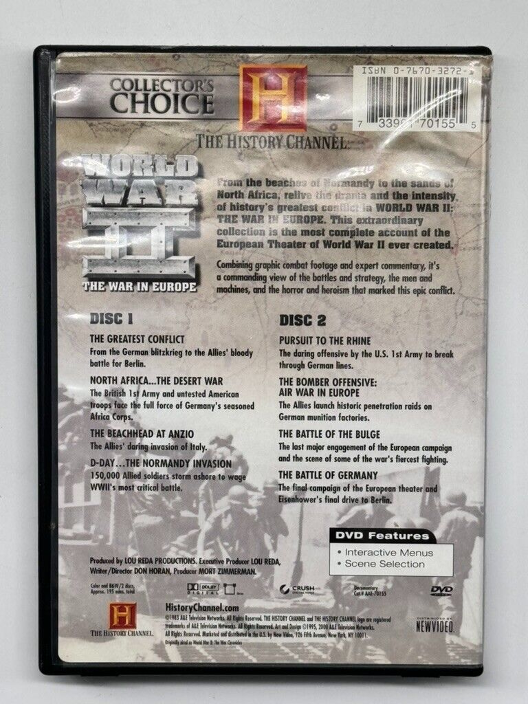 The History Channel - Collector's Choice - World War II - The War in Europe DVDs