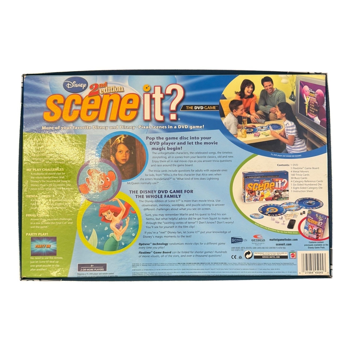 Disney Scene It? 2nd Edition DVD Game Family Trivia Night Complete