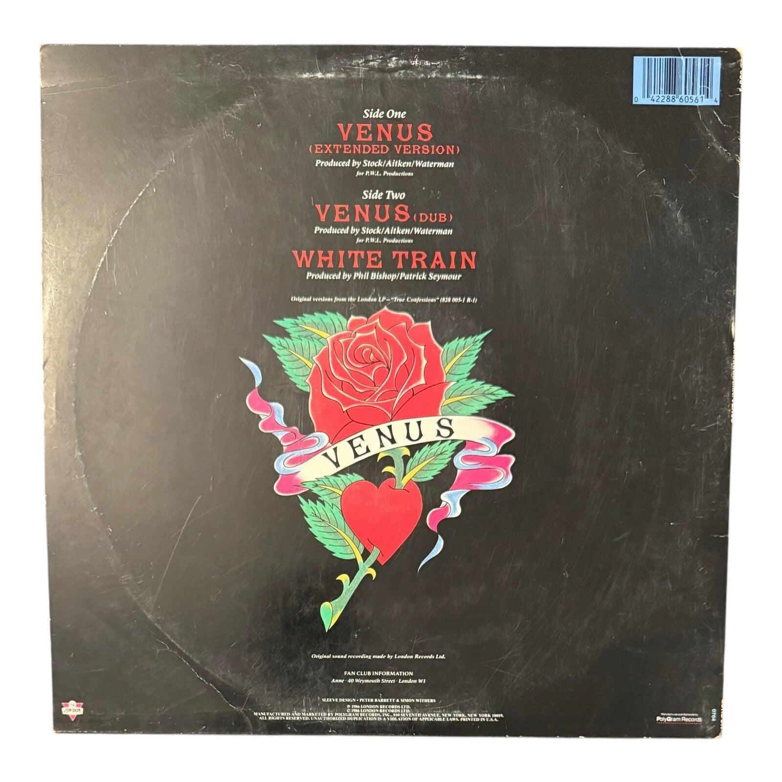 BANANARAMA 12 Inch Single Venus 1986 Vinyl Album