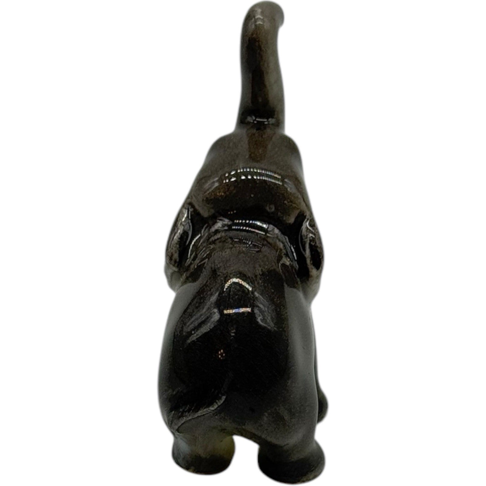 4 Vintage Ceramic Elephant Figurines - Porcelain Family Set - Made in Japan