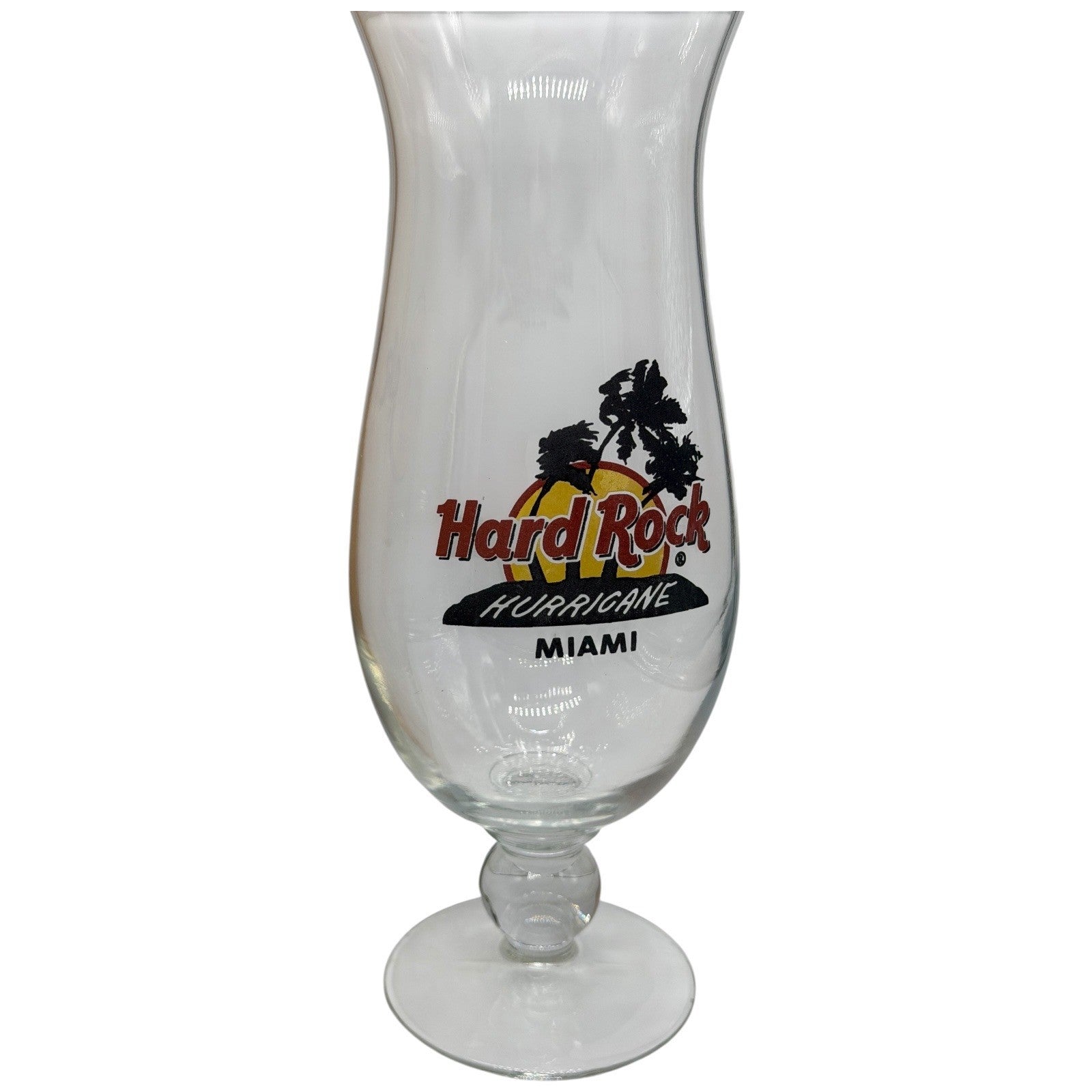 Hard Rock Cafe Miami Hurricane Glass With Box Collectible Barware