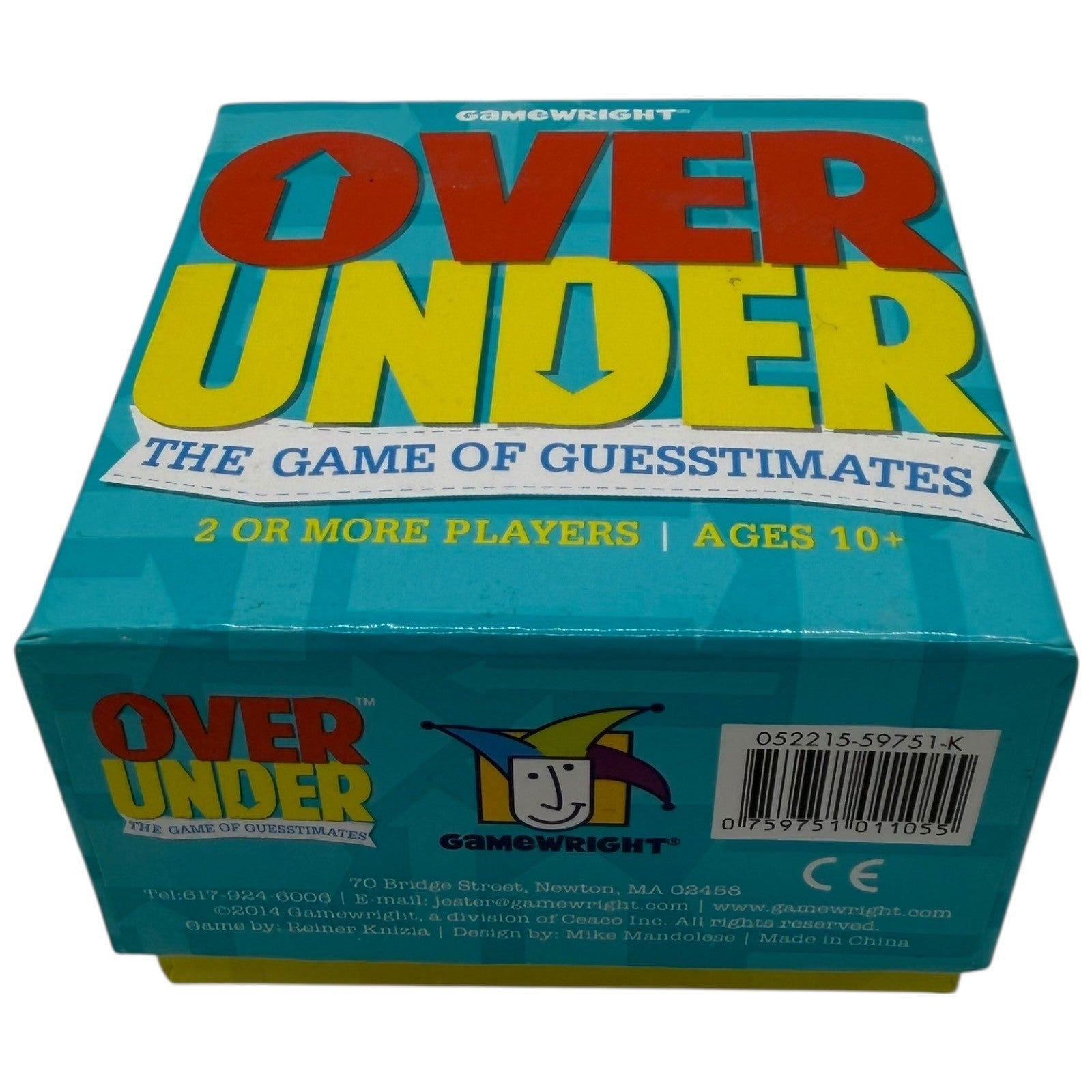 Gamewright Over Under The Game of Guesstimates Trivia Party Card Game 200 Cards