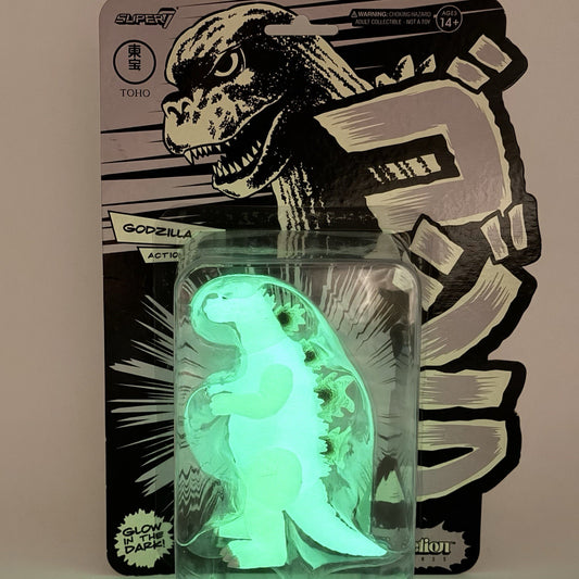 Super7 Glow in the Dark Godzilla '74 Reaction Figure - New