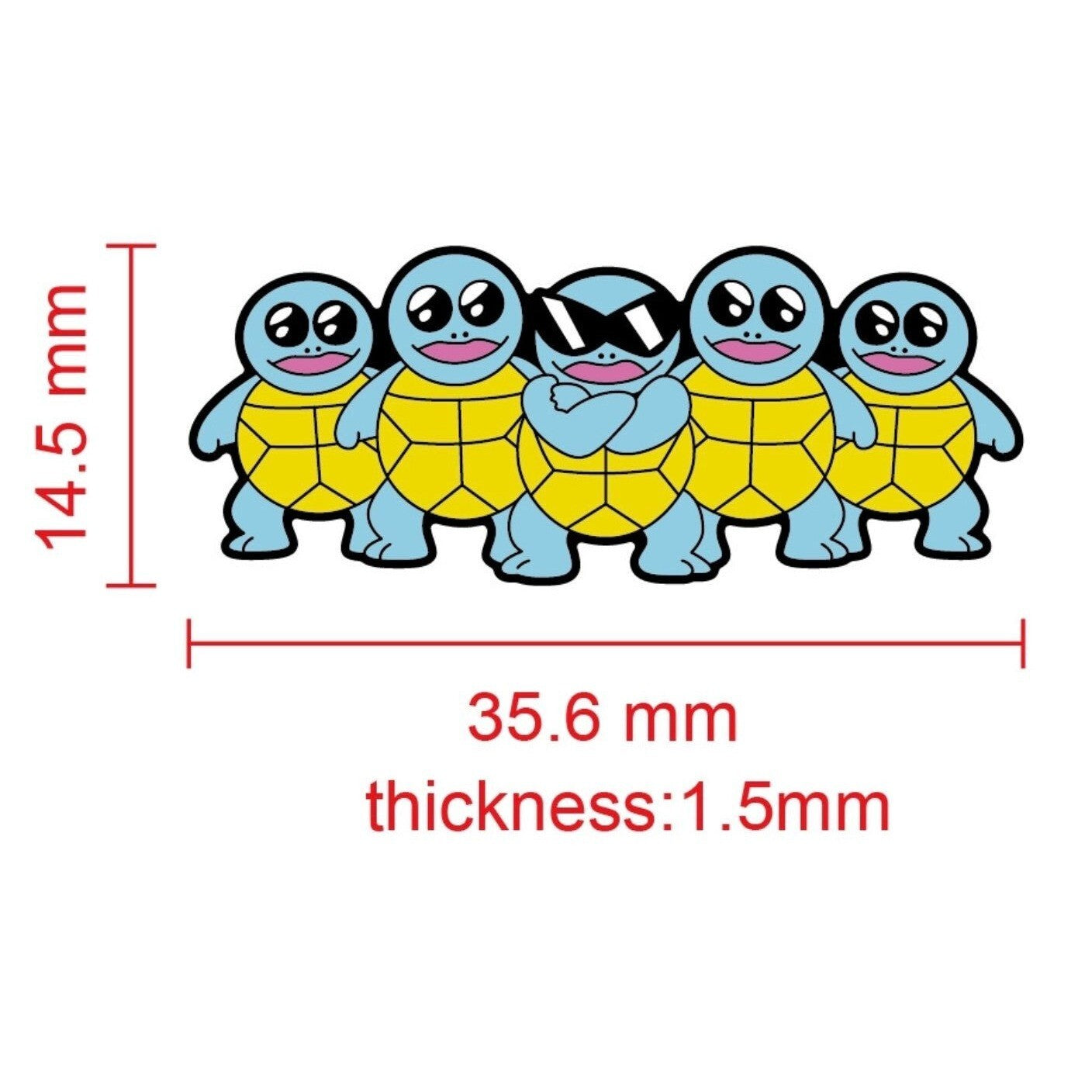 The Squirtle Squad Enamel Pin