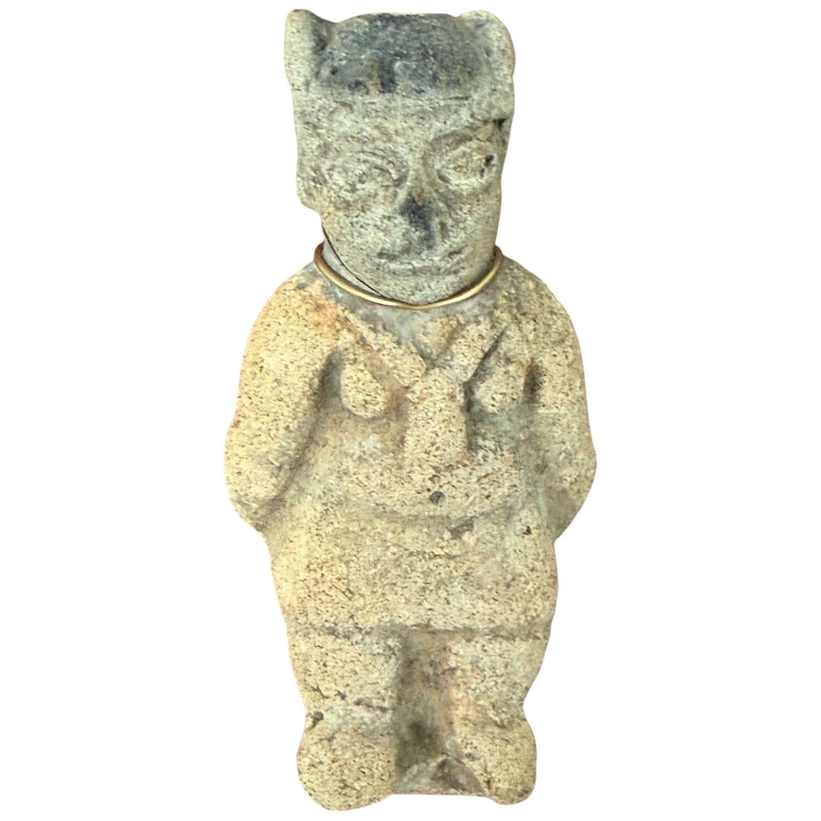 Ancient Terracotta Figurine Necklace Pendant Doll Art Sculpture