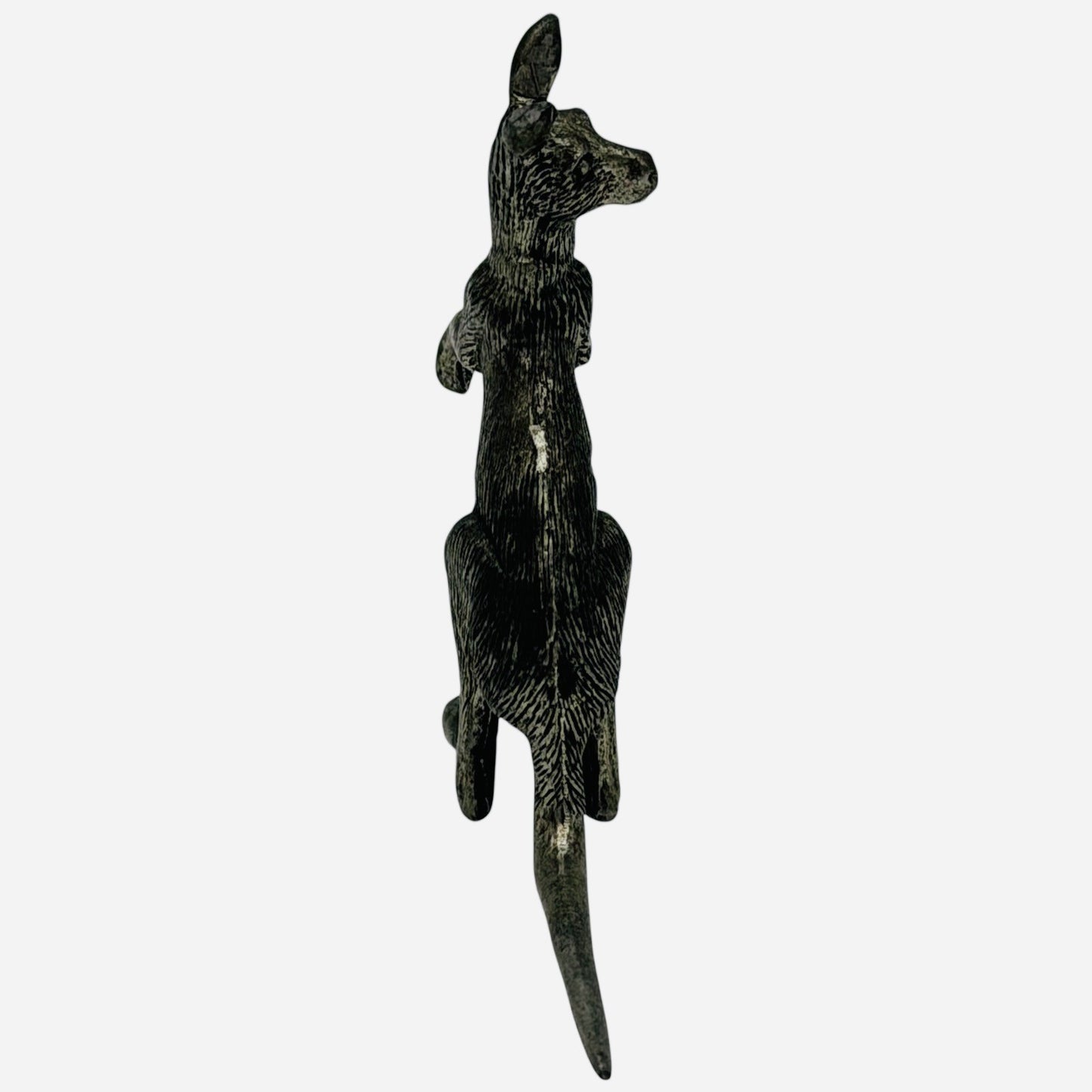Kangaroo Joey Metal Figurine Statue Australian Outback Decor Collectible