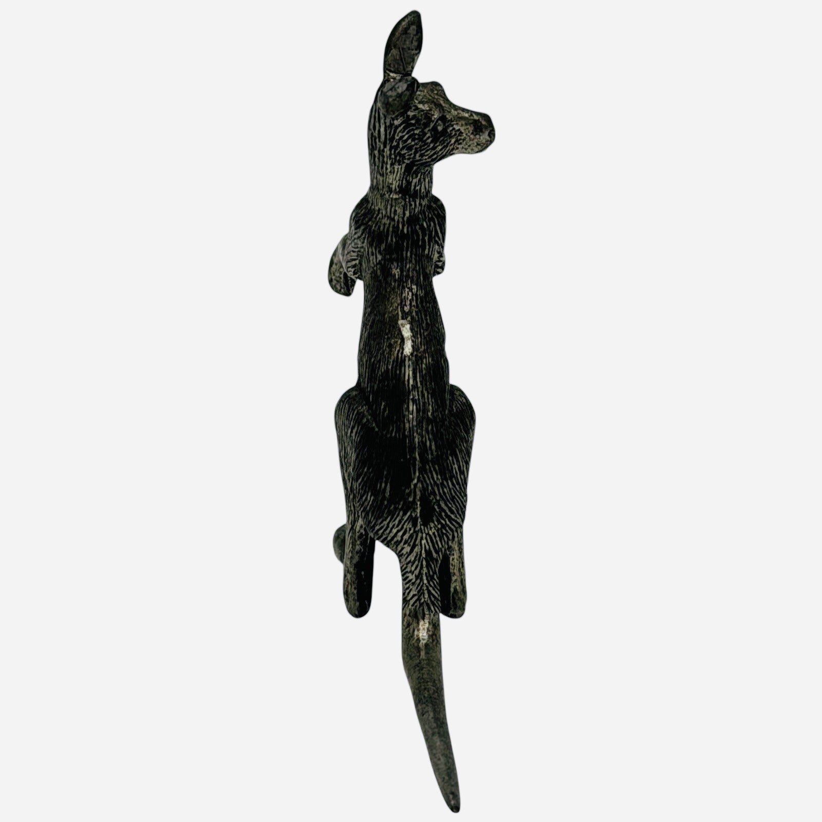 Kangaroo Joey Metal Figurine Statue Australian Outback Decor Collectible