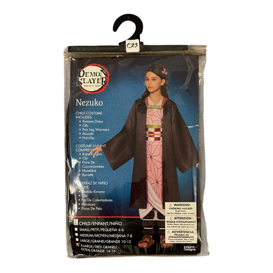Demon Slayer Nezuko Kimono Dress Child Costume X-Large 14-16