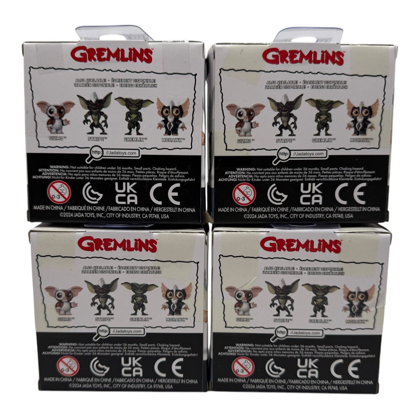 Gremlins Gizmo, Stripe, Gremlin, & Mohawk Jada Metal Figures