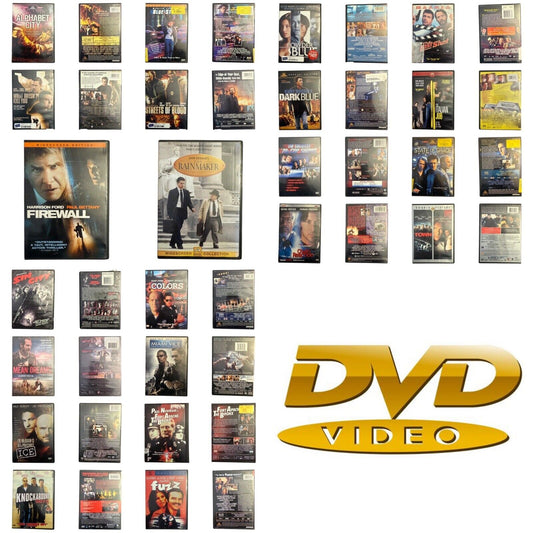 Law, Cops & Robbers Theme Action Comedy DVD Lot - 24 Amazing Titles