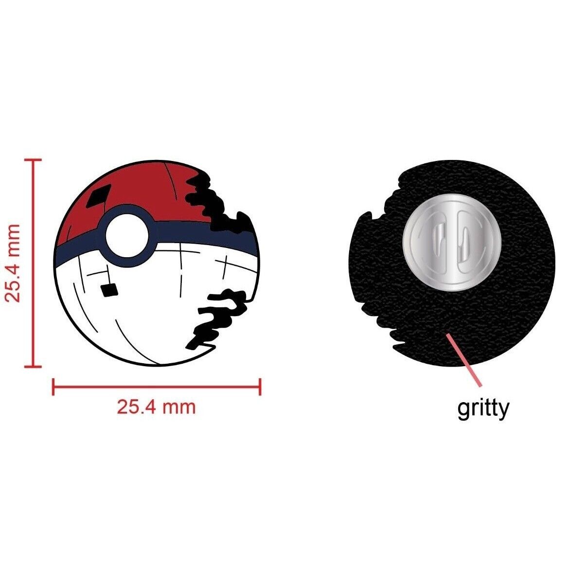 Pokeball Death Star Enamel Pin - New, Unique Collectible Lapel Pin