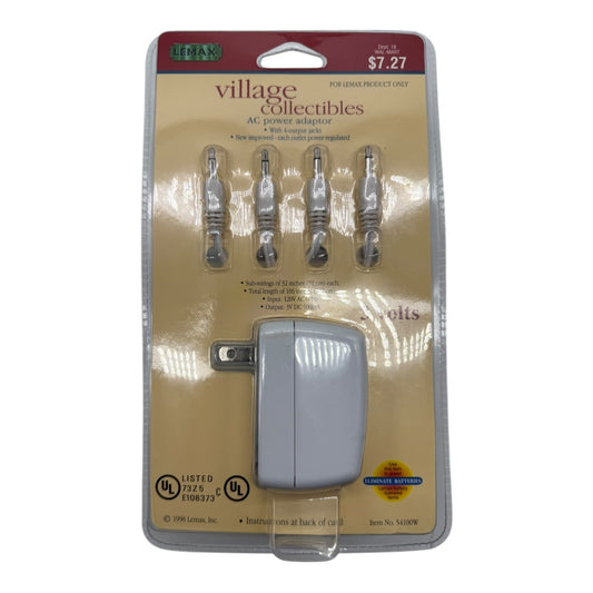 Lemax 54100 AC Power Adaptor with 4 Output Jacks - Village Collection