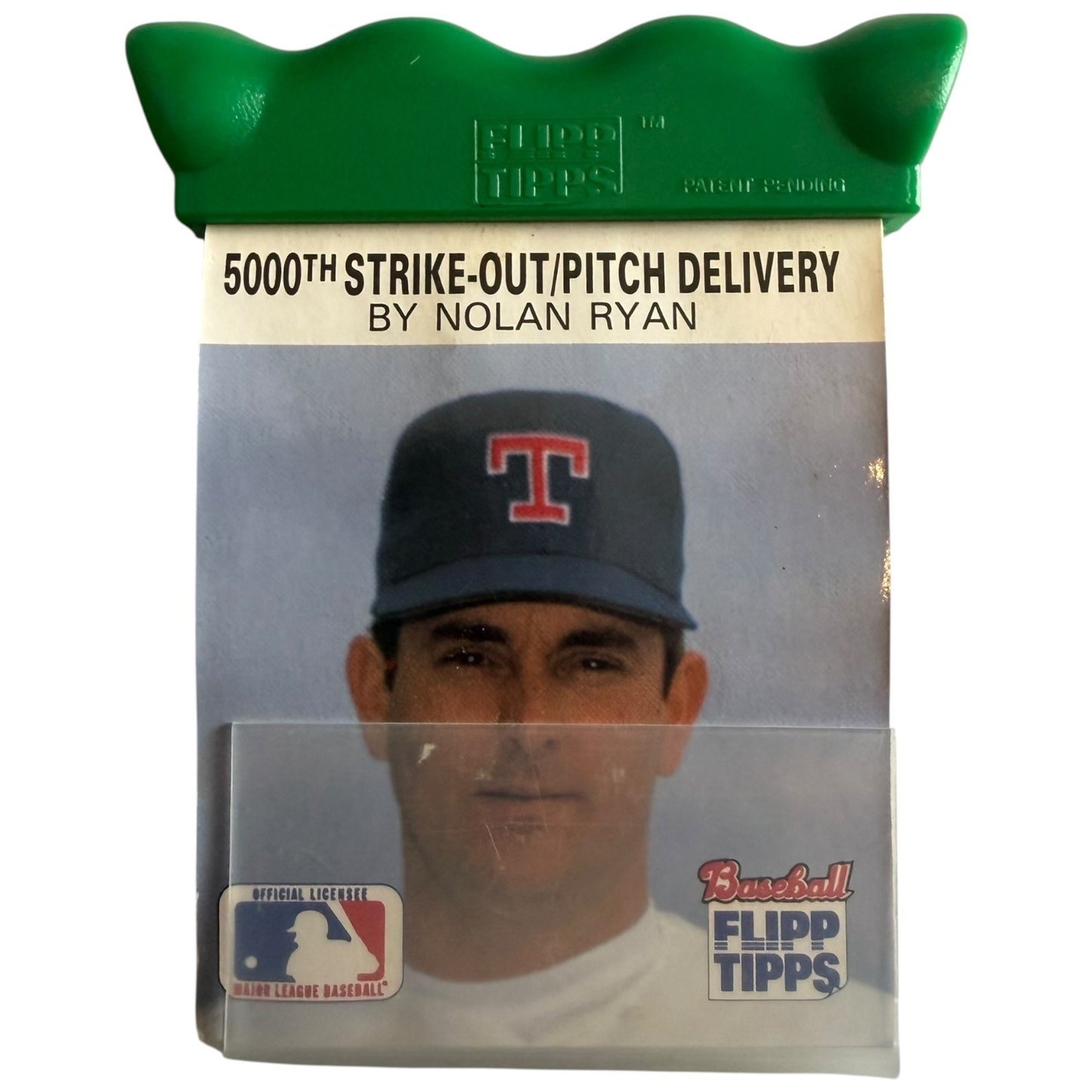 Nolan Ryan Flipp Tipps 5000th Strikeout Pitch Delivery Texas Rangers Baseball