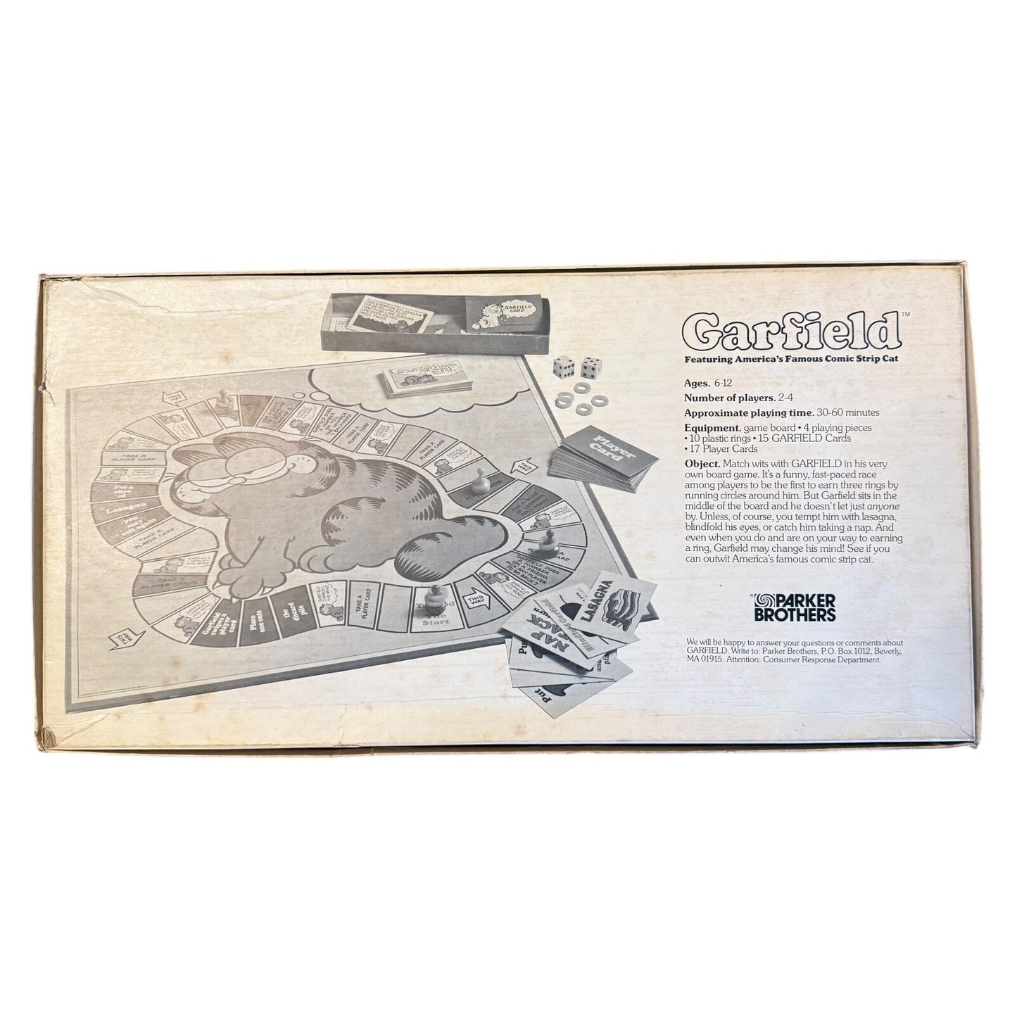 Garfield The Cat Board Game 1978 Parker Brothers – Vintage Comic Game