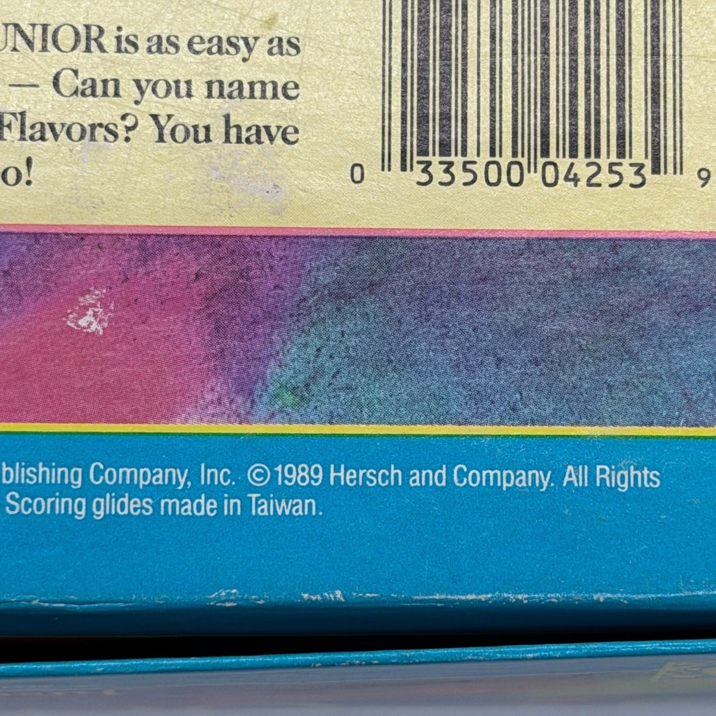 Vintage 1989 Outburst Junior Board Game Hersch and Company Ages 7 to 14 4253