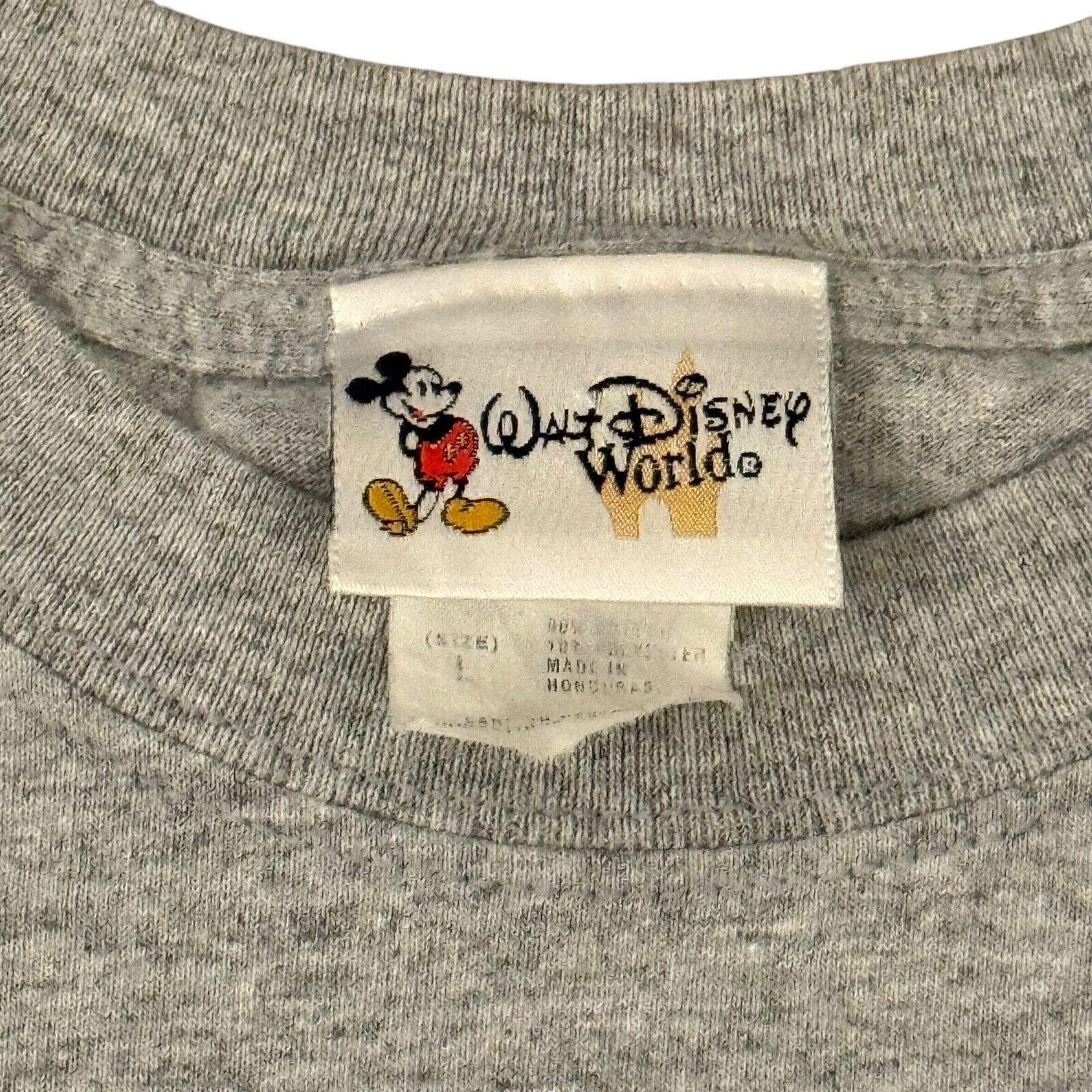 Vintage Walt Disney World Goofy Mickey Shirt Men's Large – Gel Print Design