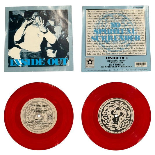 Inside Out No Spiritual Surrender 7" Limited Red Vinyl Rage Against the Machine