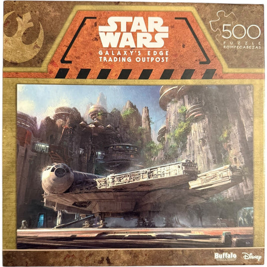 New Star Wars Galaxy's Edge Trading Post 500 Piece Jigsaw Puzzle Buffalo Games