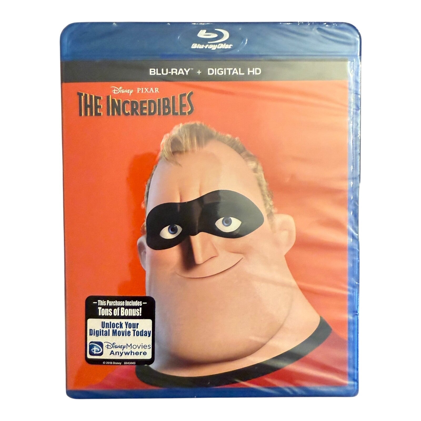 The Incredibles Blu-ray + Digital HD Disney Pixar Movie New Sealed