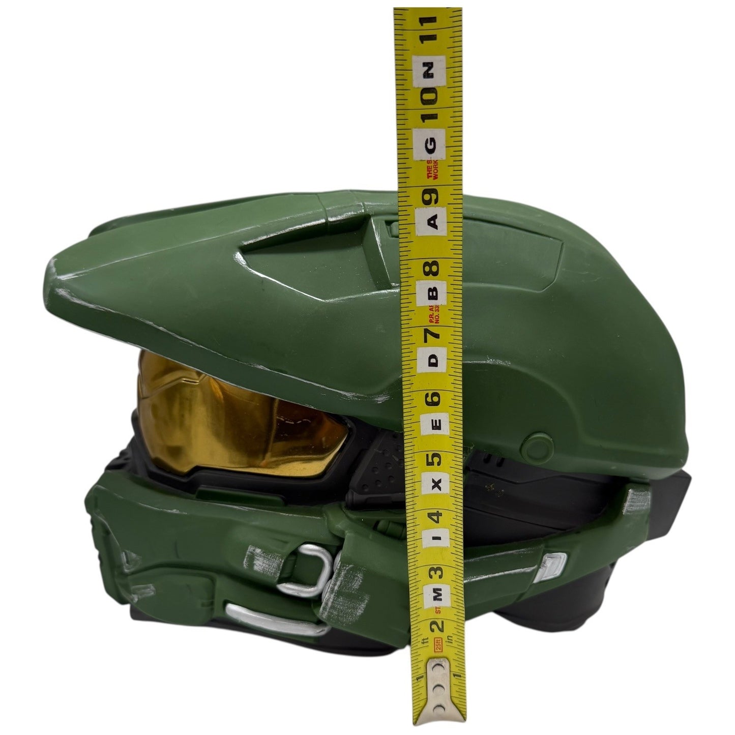 Halo Master Chief Helmet Replica Cosplay Prop Collectible Green Gold Visor