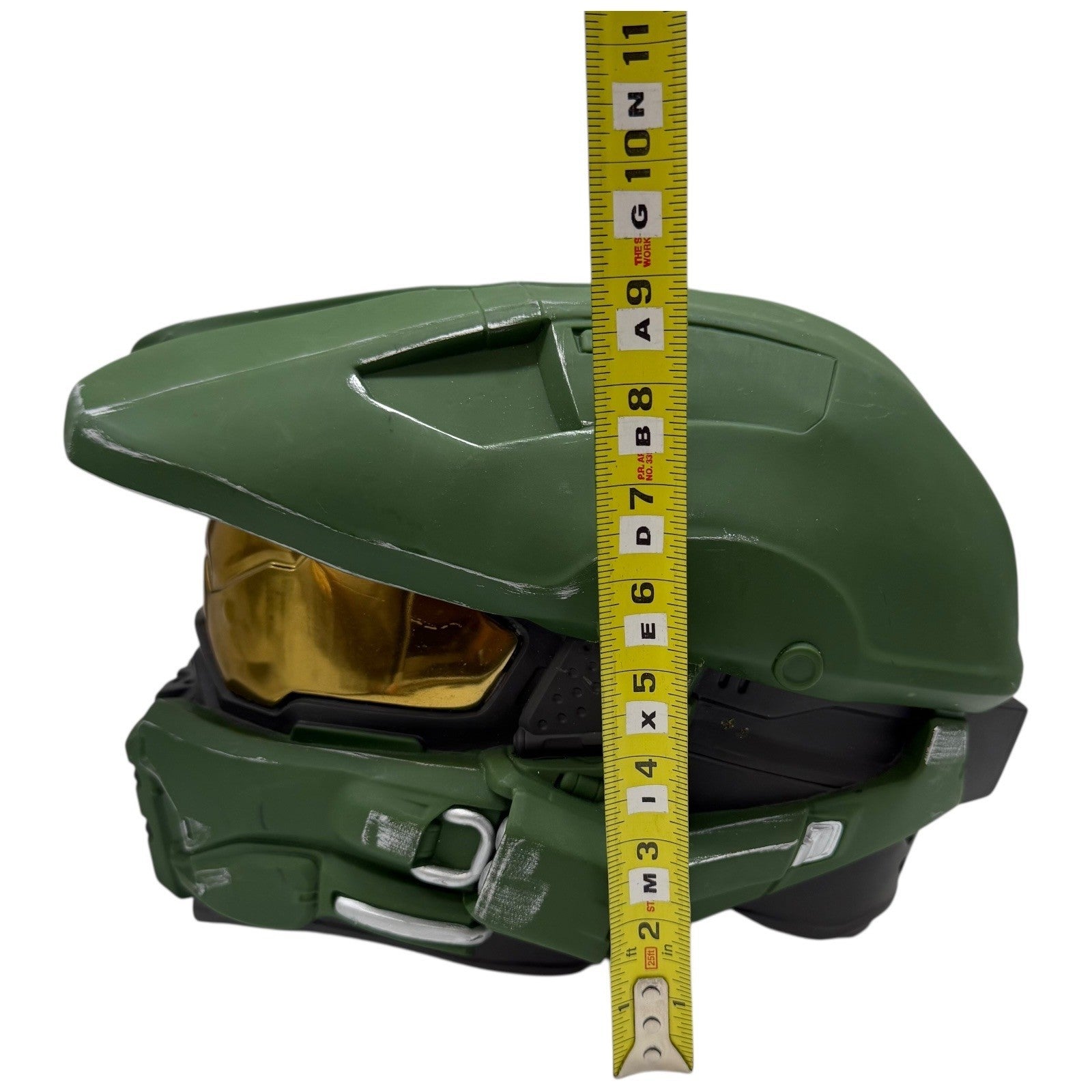 Halo Master Chief Helmet Replica Cosplay Prop Collectible Green Gold Visor