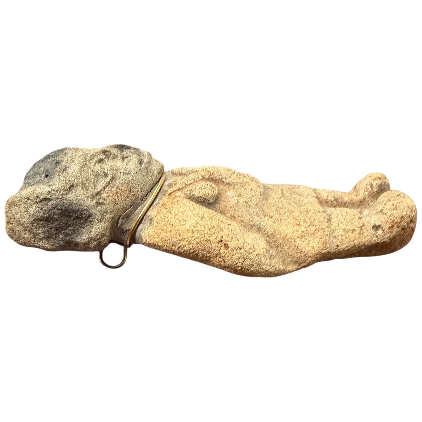 Ancient Terracotta Figurine Necklace Pendant Doll Art Sculpture