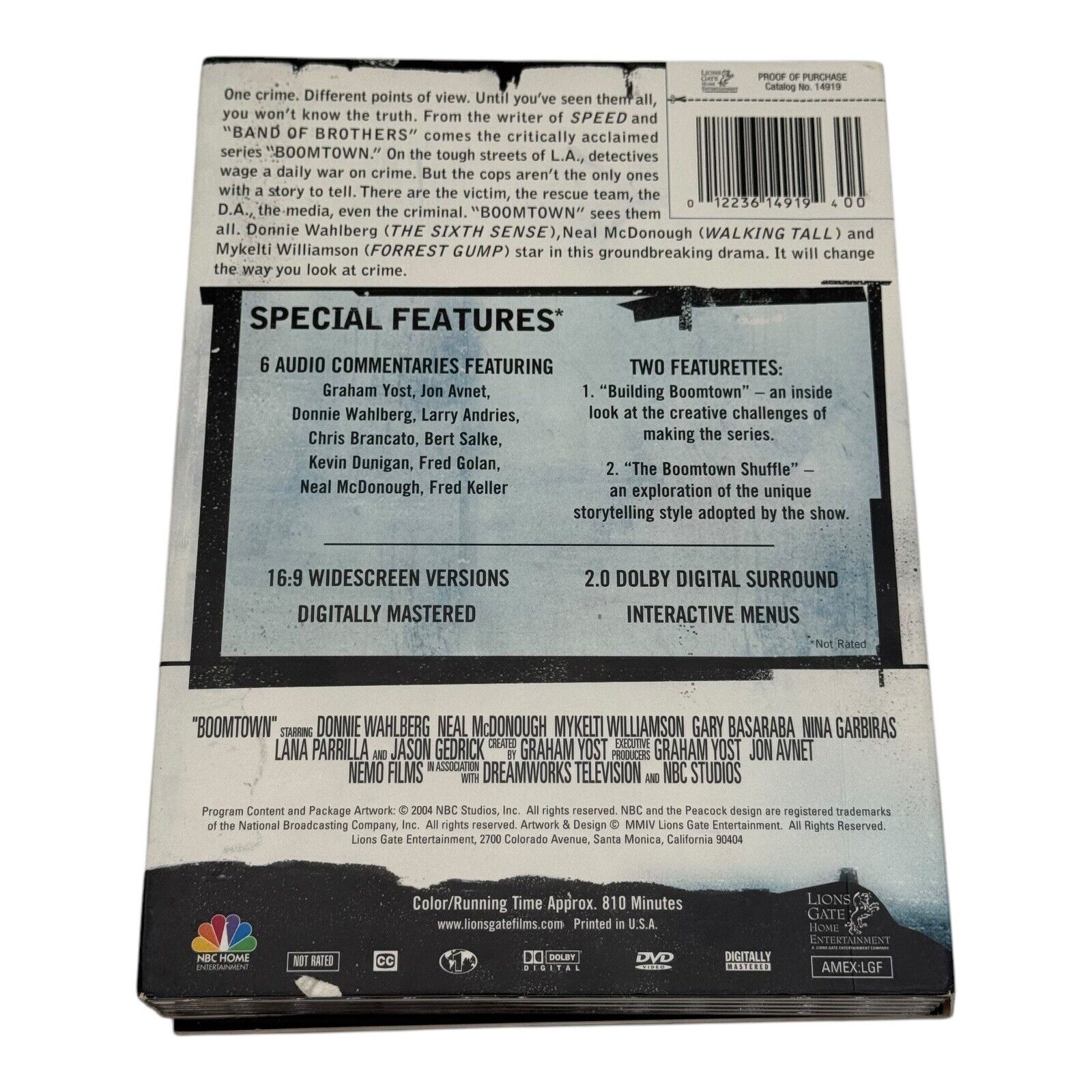 BOOMTOWN - The Complete First 1 One Season DVD