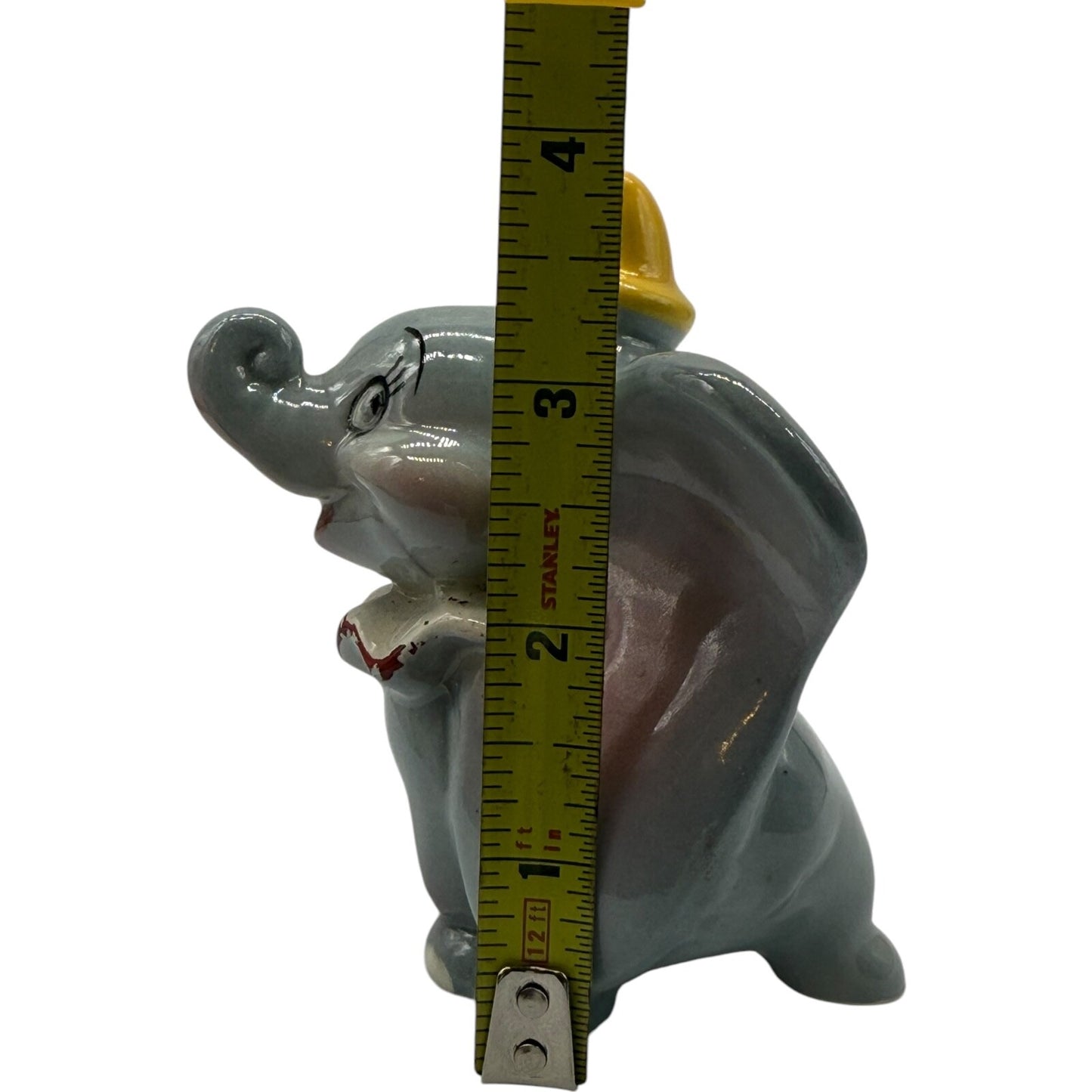 Vintage Walt Disney Dumbo Hand-Painted Ceramic Figurine - Shaw Pottery 40s