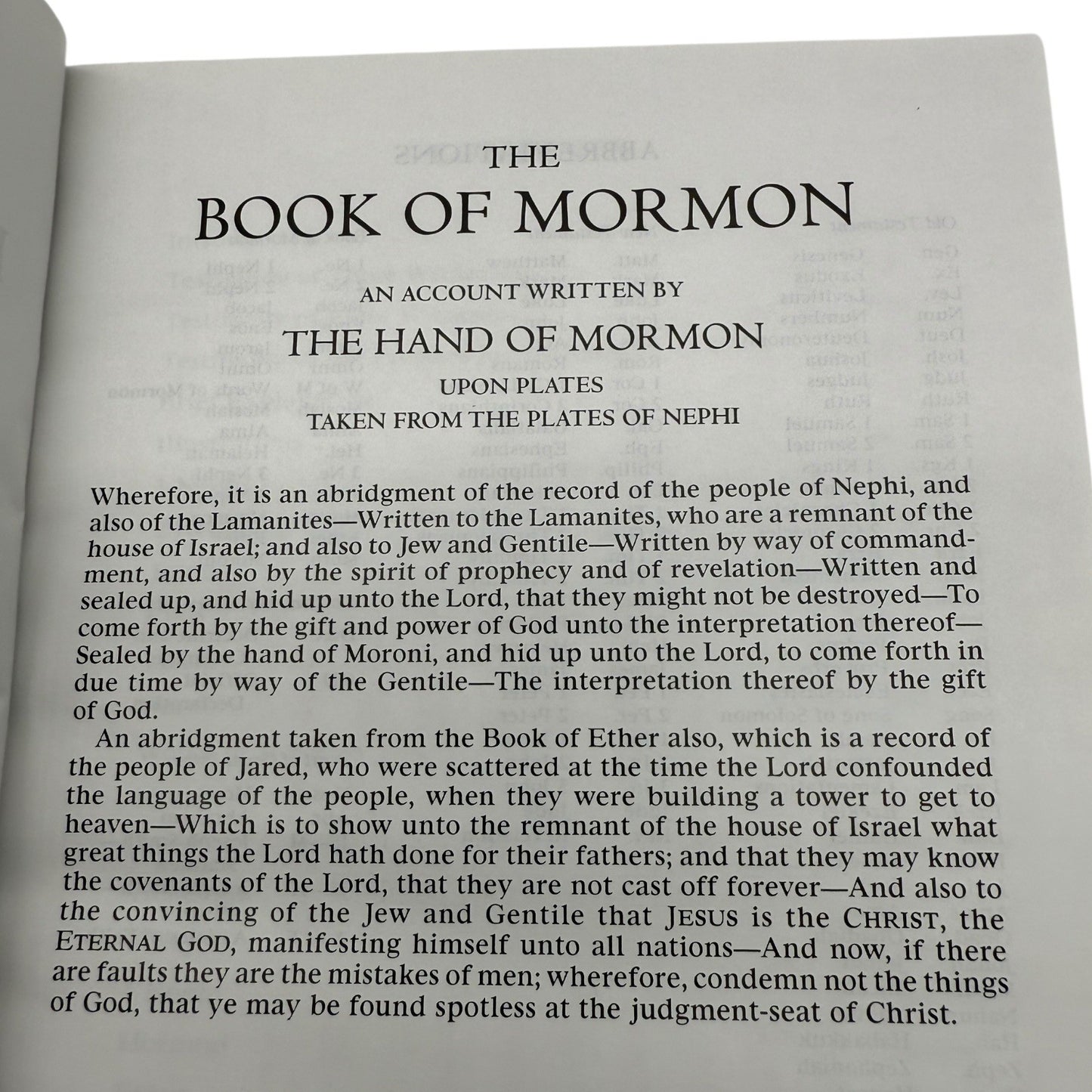 The Book of Mormon Another Testament of Jesus Christ LDS Church Scripture