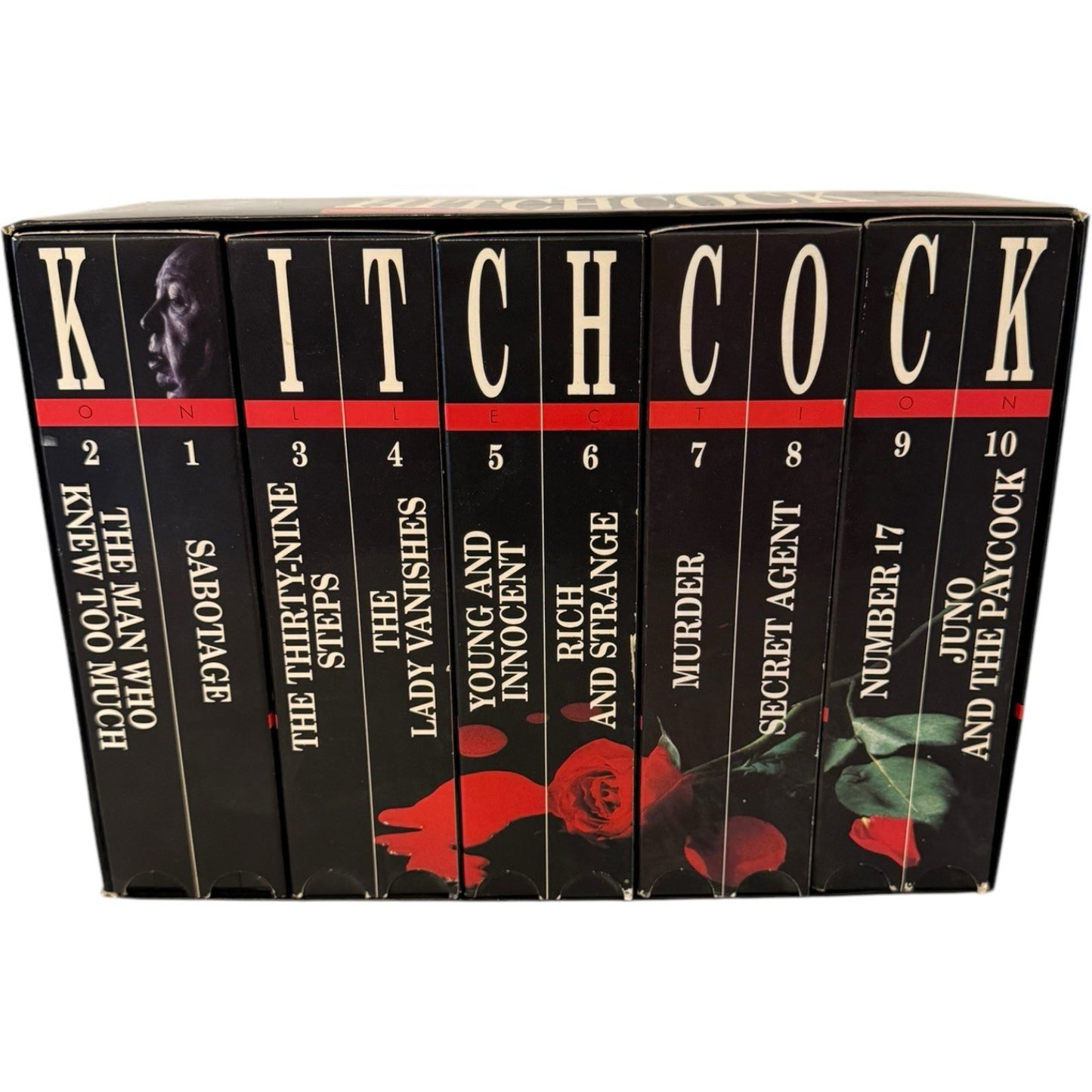 Alfred Hitchcock Collection Vols. 1-10 (VHS/EP, 1996, 10-Tape Set) Classic Films