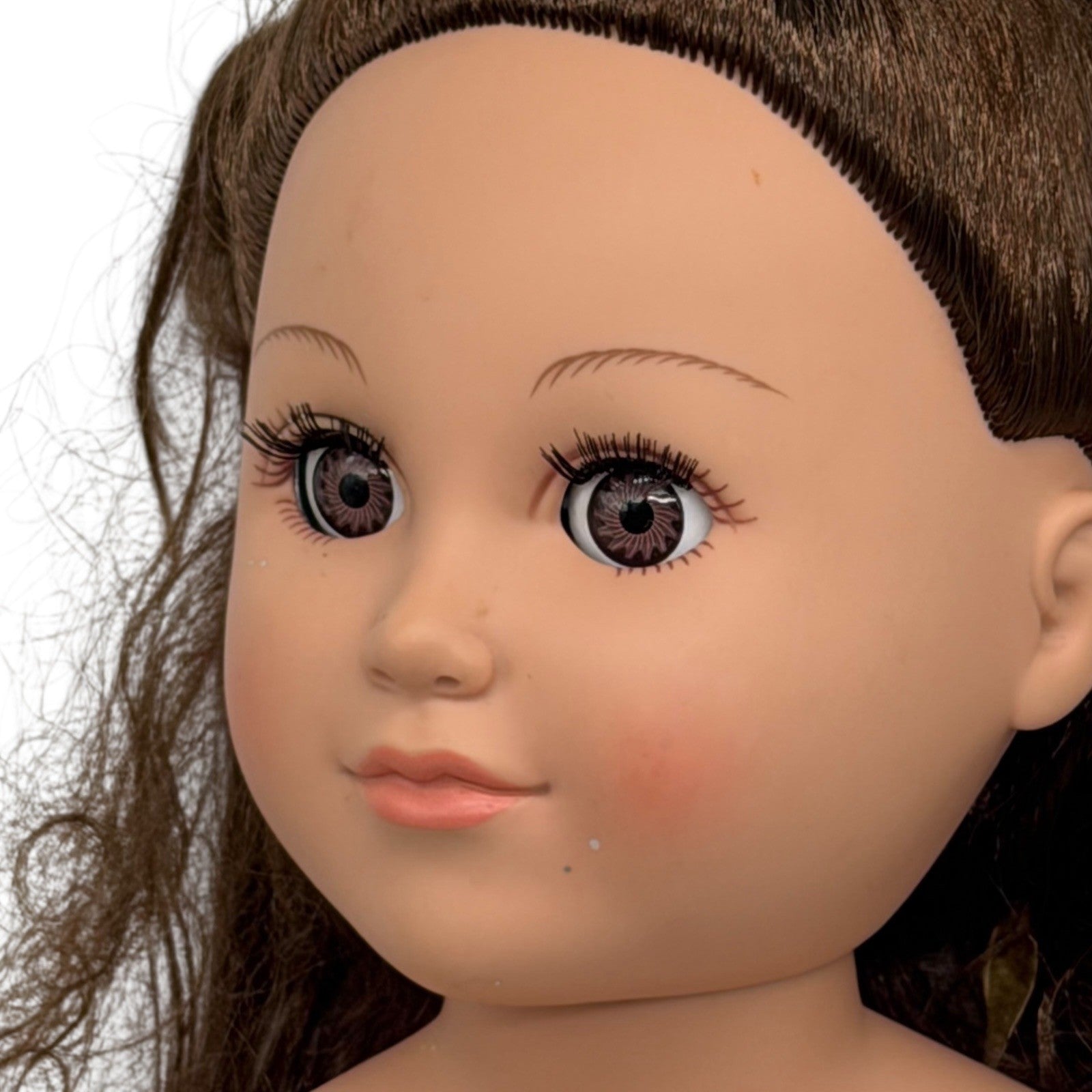 CitiToy 18" Girl Doll Brown Hair Brown Eyes Sleep Eyes My Life as Figure