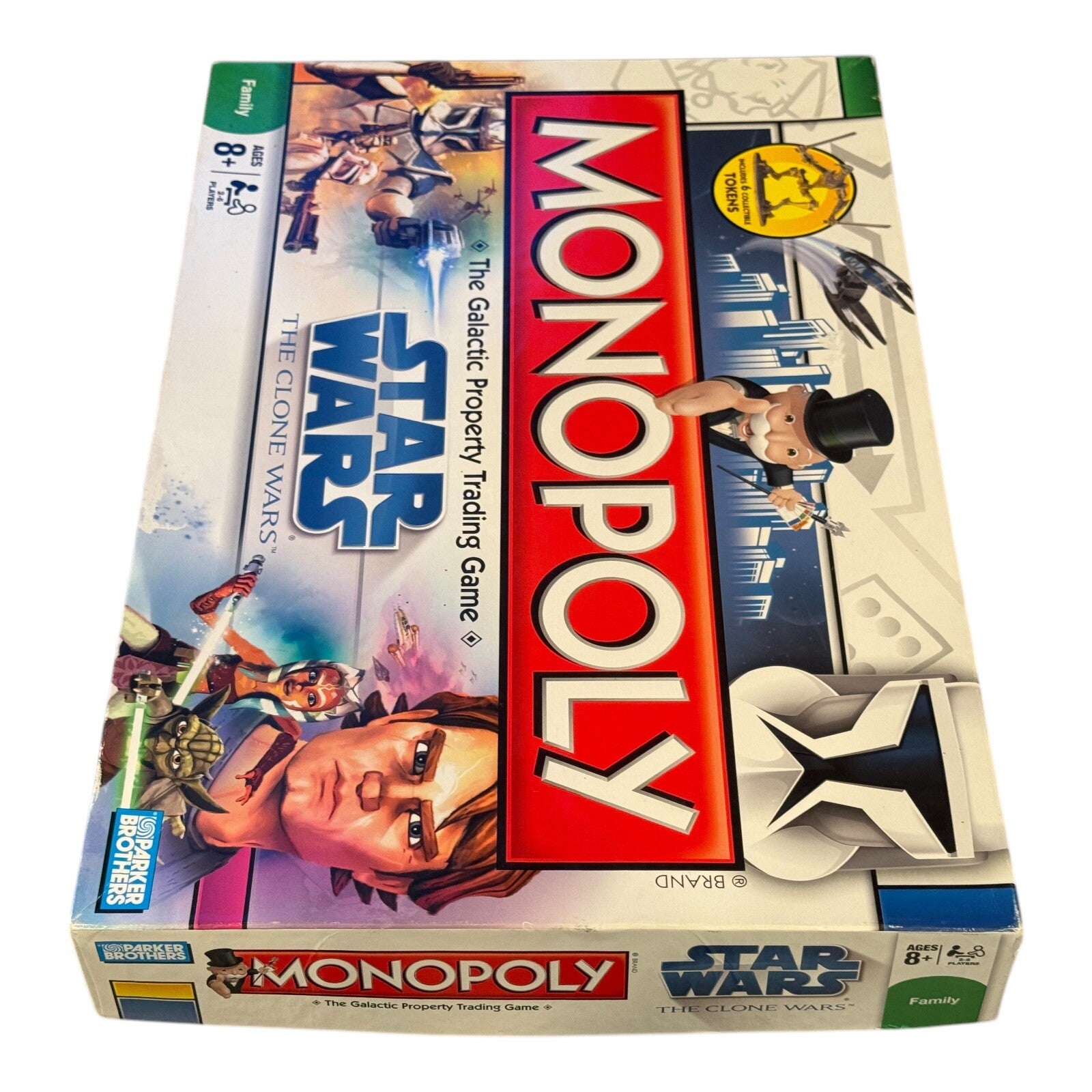Monopoly Star Wars The Clone Wars Board Game Parker Brothers 2008 Complete