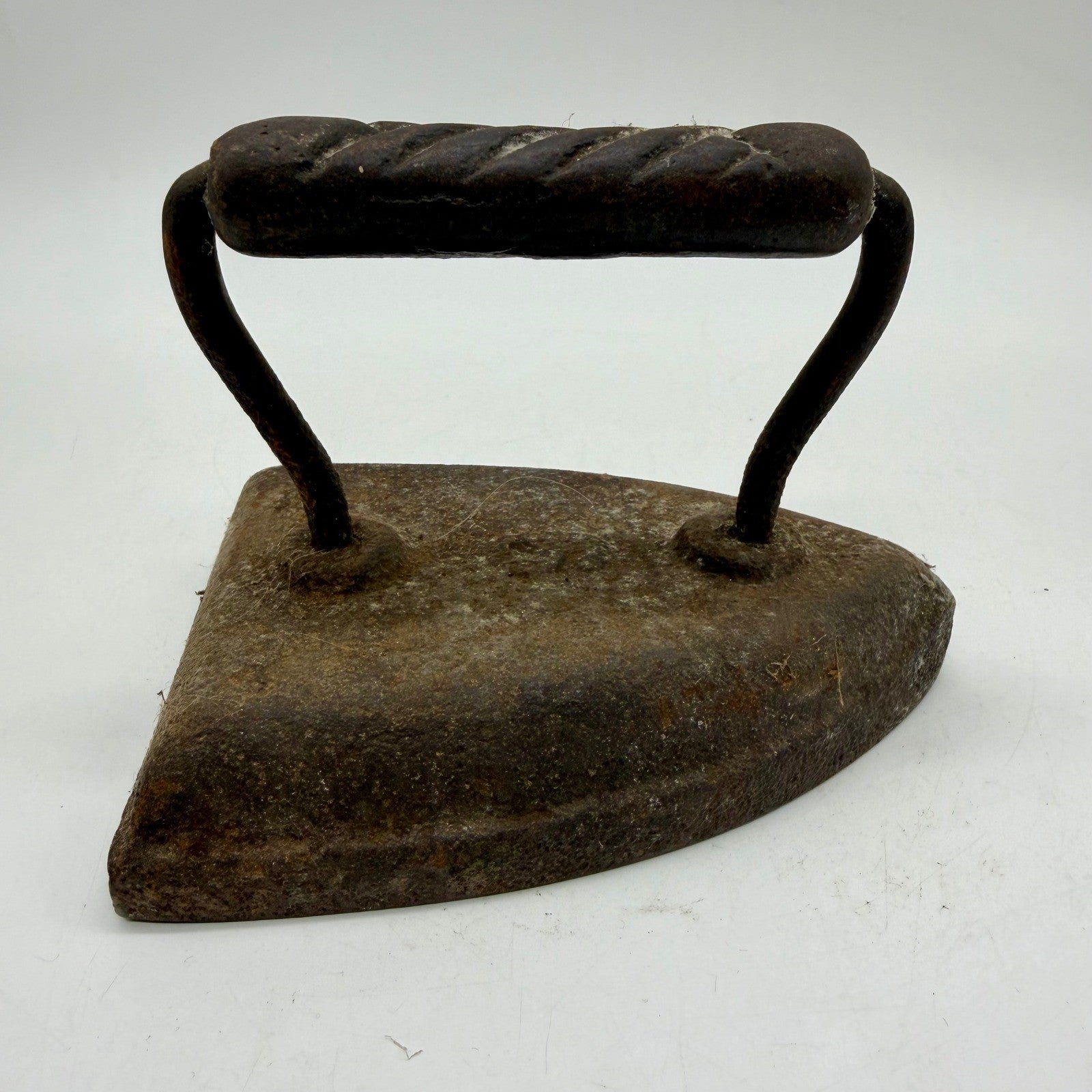 Antique Cast Iron Sad Iron Rustic Primitive Farmhouse Decor Doorstop 1800s