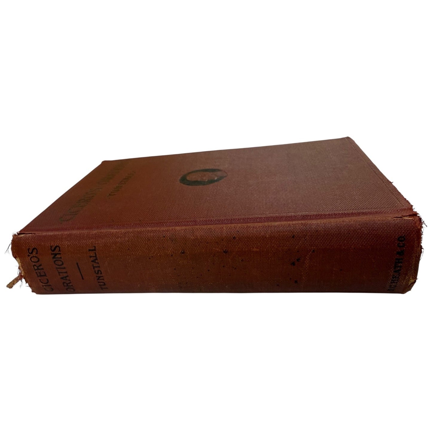 Cicero's Orations Tunstall Latin Classics Textbook Vintage D.C. Heath & Co Book