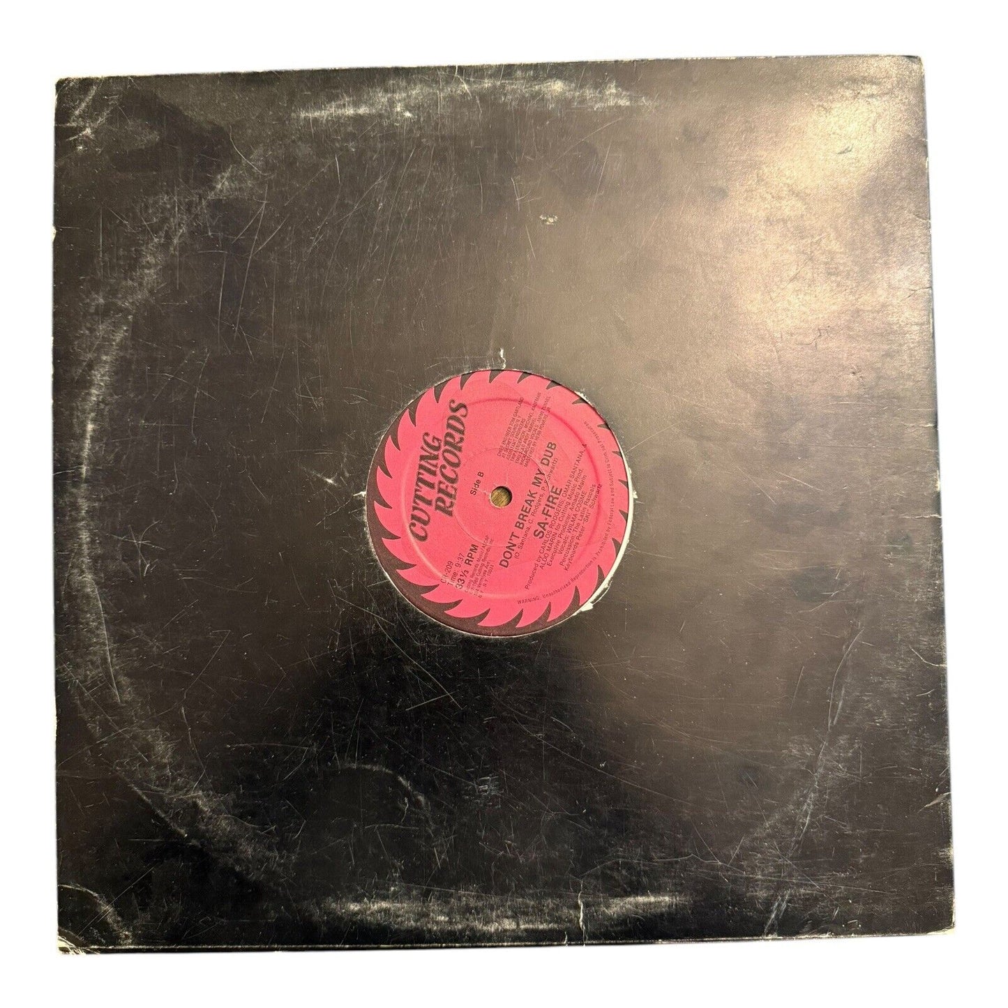 Sa-Fire Don't Break My Heart Single 12" Vinyl Record