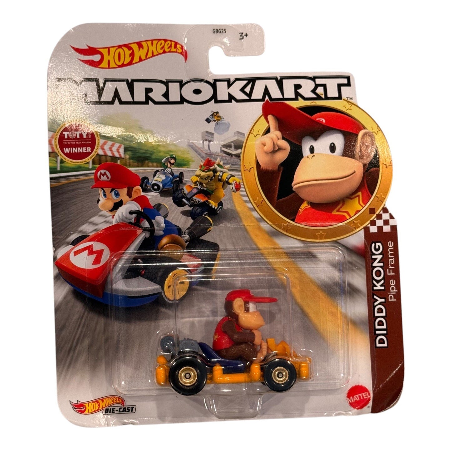 Hot Wheels Mariokart Diddy Kong