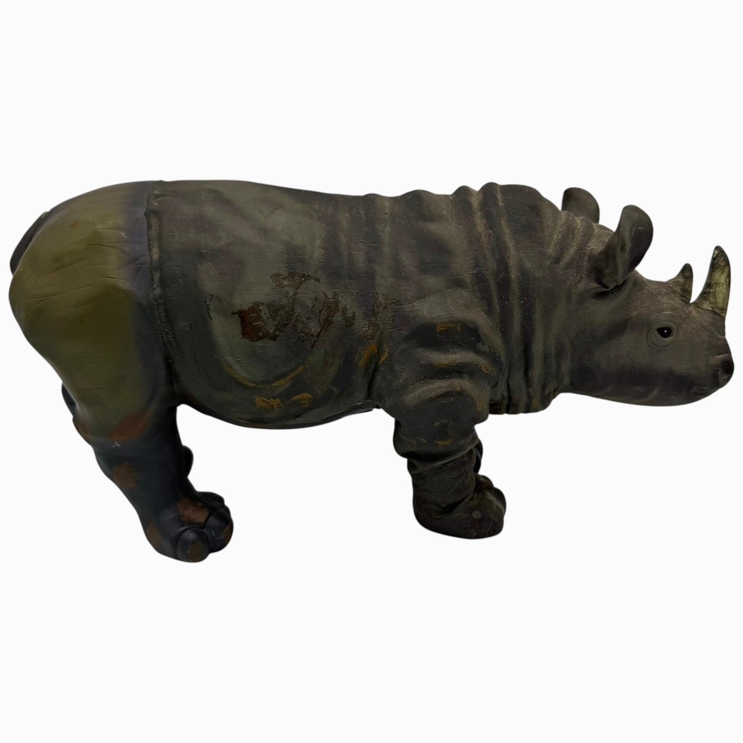 Vintage 1999 Wow Wee Rhinoceros Electronic Toy Rare Realistic Safari Rhino Gray